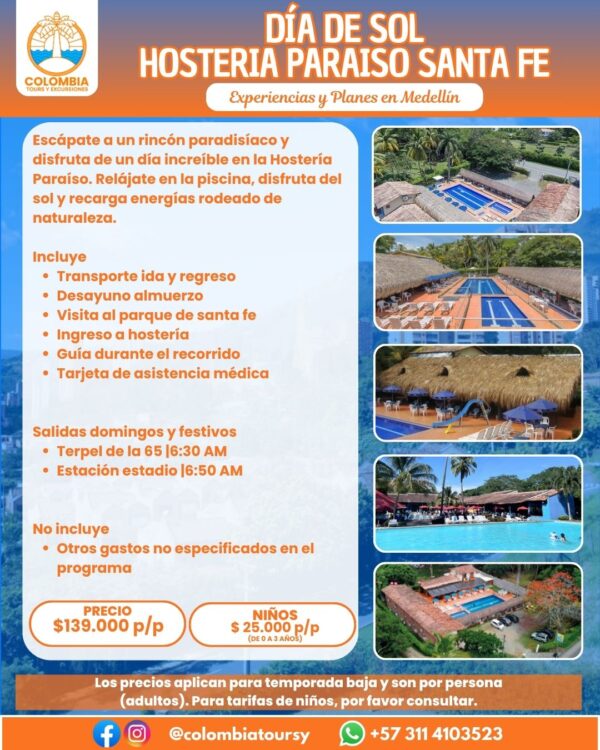 DÍA DE SOL - HOSTERIA PARAISO SANTE FE