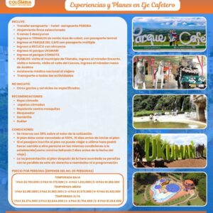 PLAN 5 NOCHES 6 DIAS LA PERLA DEL OTUN - EJE CAFETERO