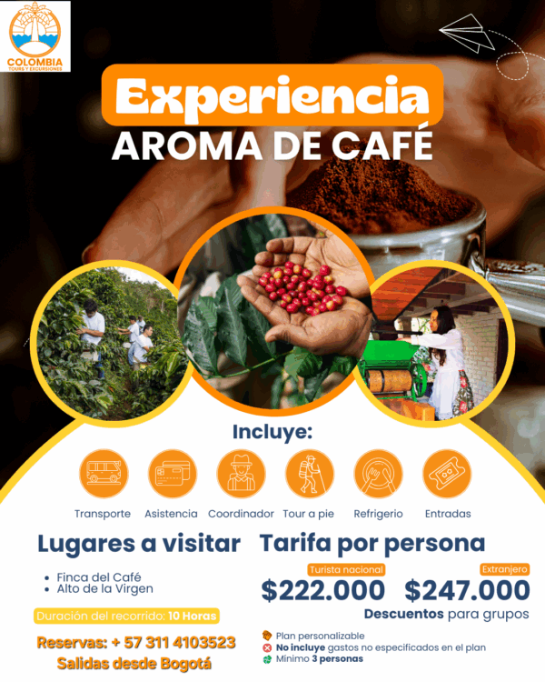 EXPERIENCIA AROMA DE CAFÉ - BOGOTÁ (TURISTA NACIONAL)