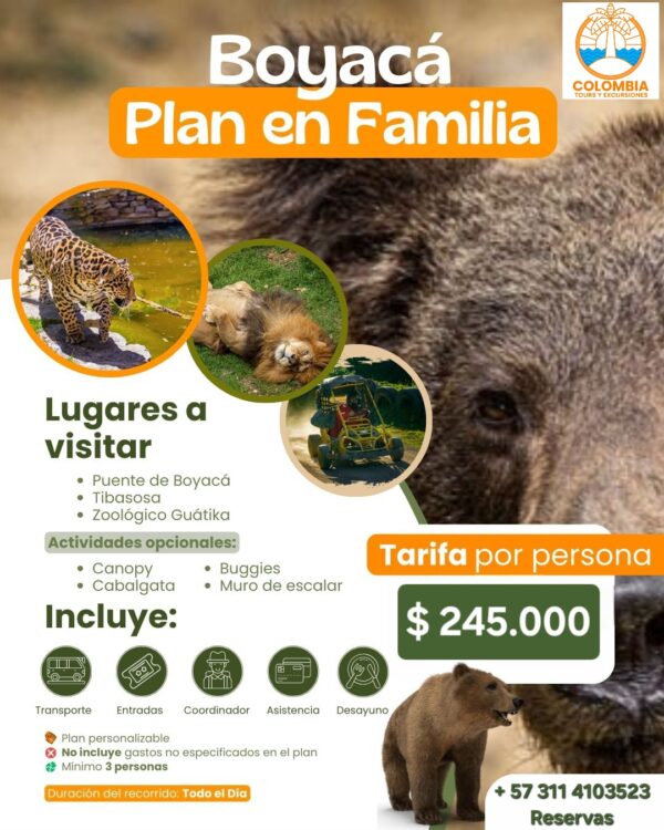 BOYACÁ PLAN EN FAMILIA - BOGOTÁ