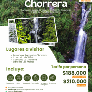 CASCADAS LA CHORRERA - BOGOTÁ (TURISTA EXTRANJERO)